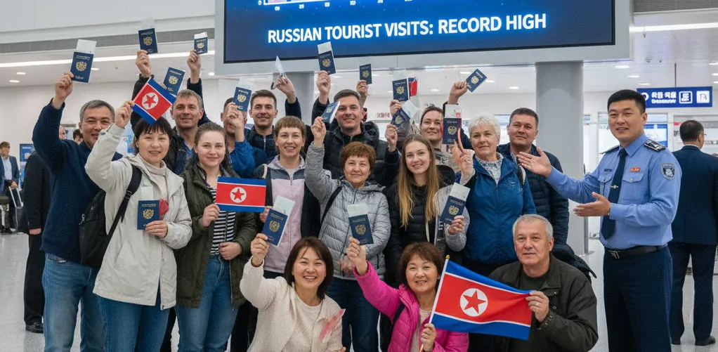 Россияне установили рекорд по поездкам в Северную Корею