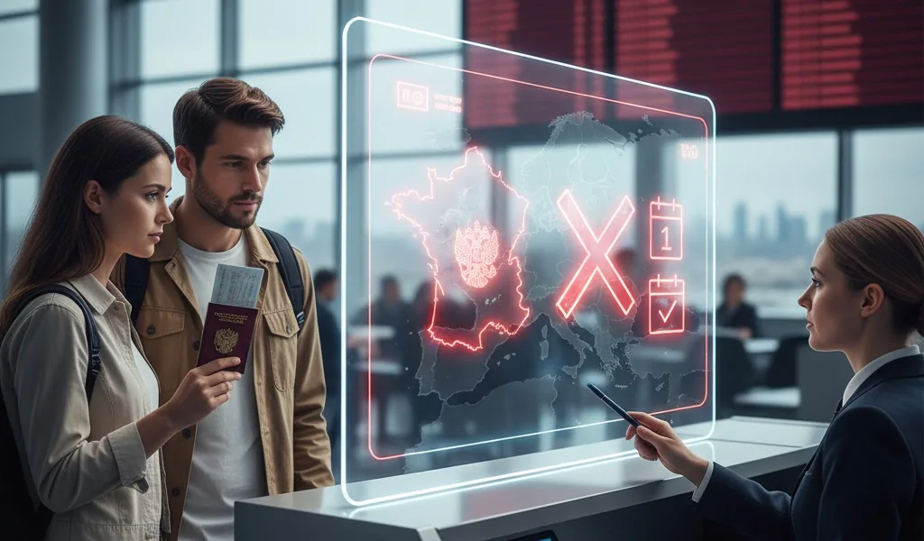 Франция начала переход на однократные визы для россиян