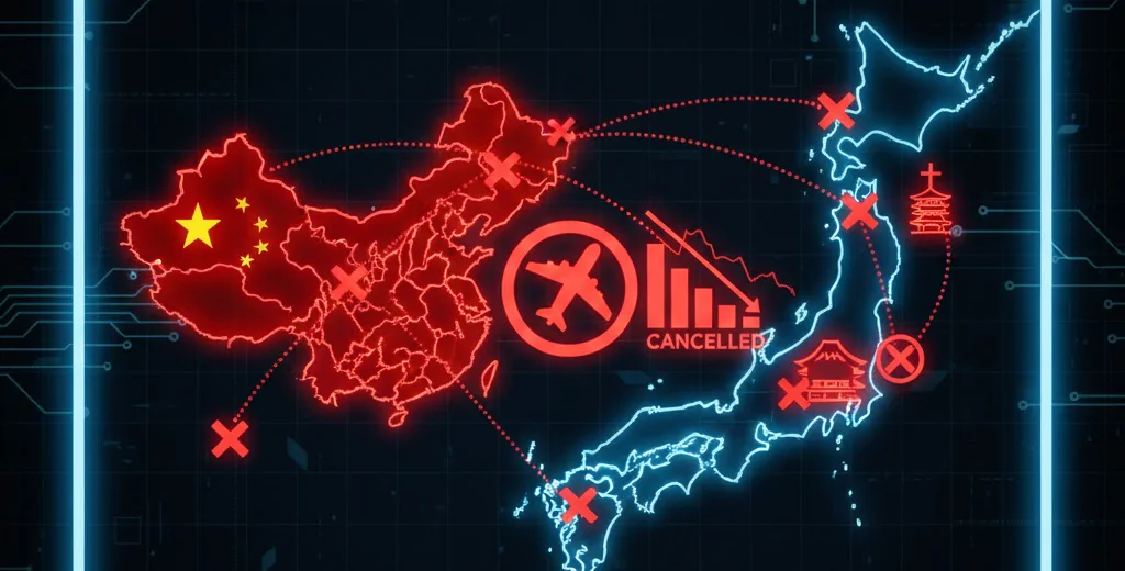 Китайские авиакомпании сокращают рейсы в Японию