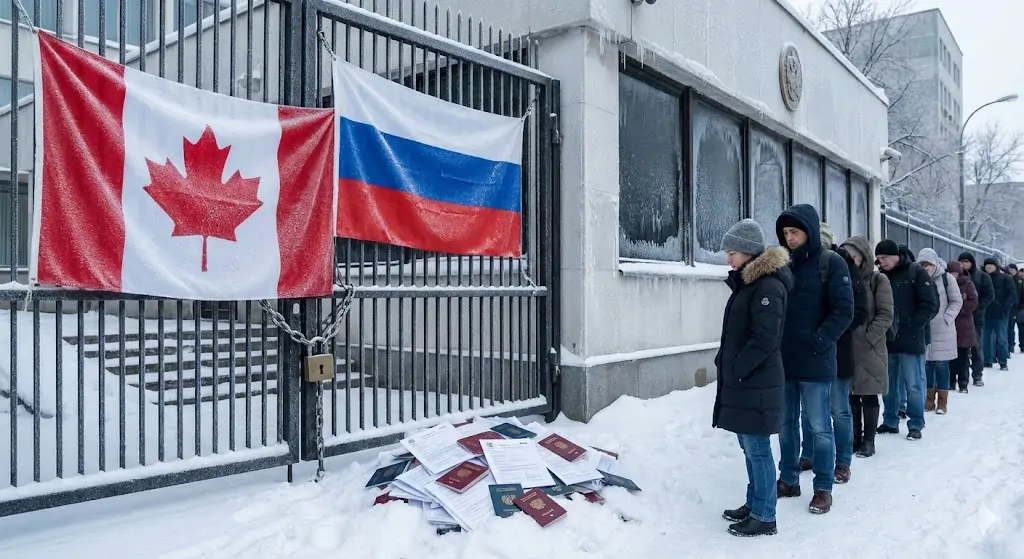 Канада полностью прекратила приём виз в России