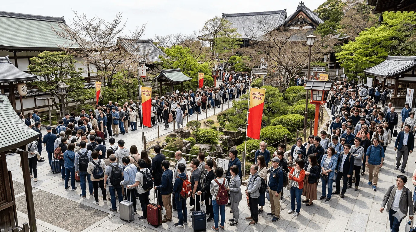 Золотая неделя в Японии - туристов ждут очереди и после сакуры