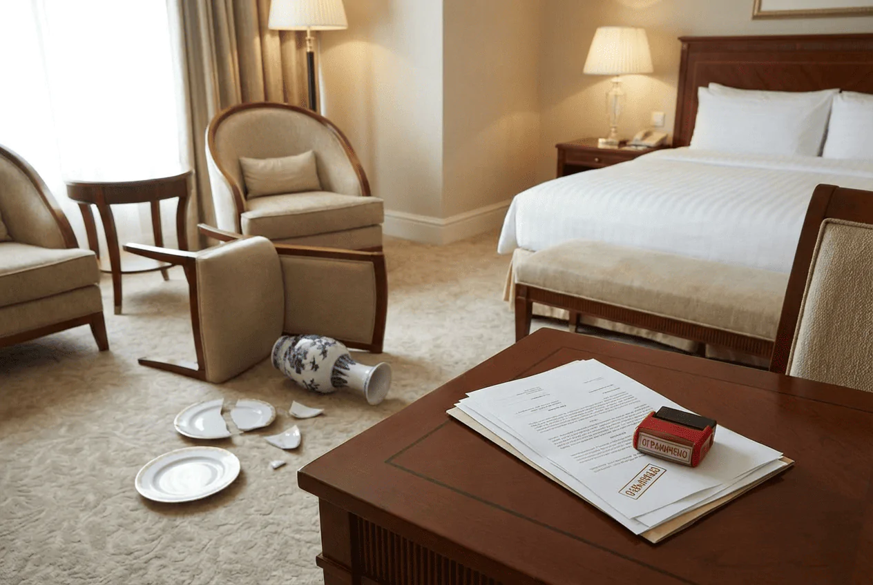 В Госдуме предложили ограничить штрафы отелей за испорченное имущество