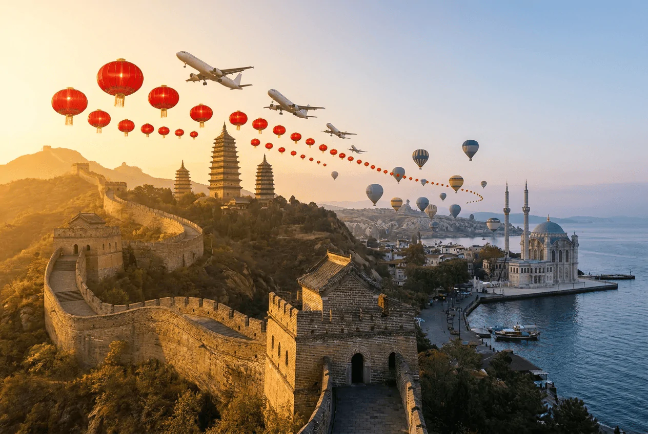 Китай обогнал Турцию по темпам роста спроса у российских туристов