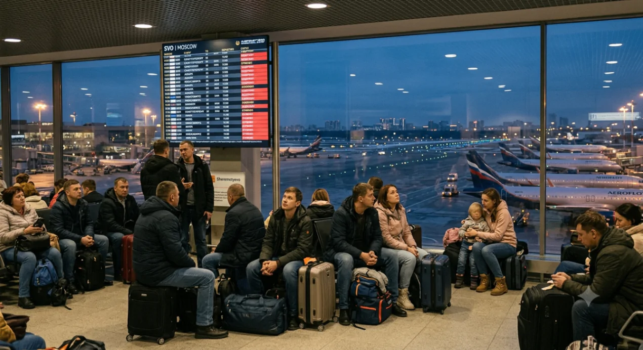 Московские аэропорты перевели на ручной режим, пассажиров просят не спешить